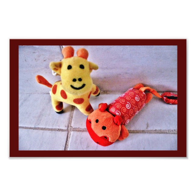 Foto Feliz Girafa e Hippo (Frente)