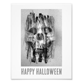 Foto Feliz Halloween. Caveira aflita