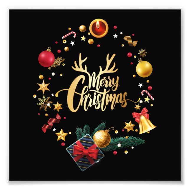 Foto feliz natal. (Frente)