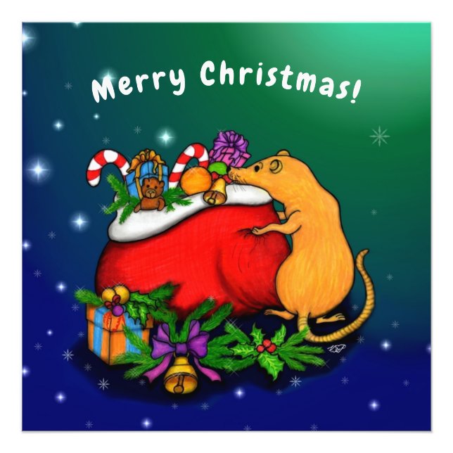 Foto Feliz Natal com Rat Prince (Frente)