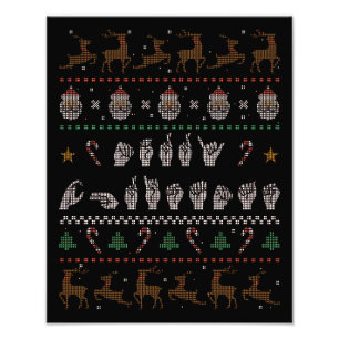 Foto Feliz Natal - Língua de Sinais Americana da ASL I