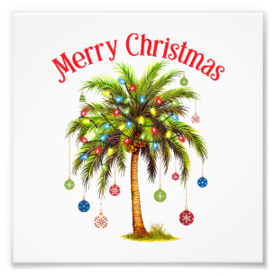 Foto Feliz Natal Palm Tree Light Havaiana Tropical