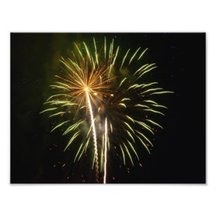 Foto Feriado de Fogos de artifício verde e Dourado