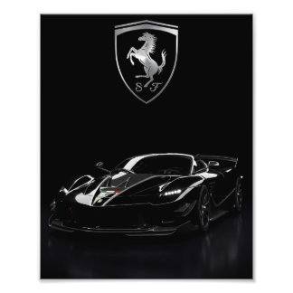Foto Ferrari FXX-K Hypercar Preta | Supercarro Escuro