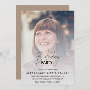 Foto: Festa de aniversário de convite para 43 anos