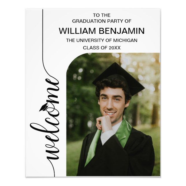 Foto Festa de formatura de boas-vindas com o Arch de Fo (Frente)