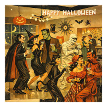 Festa de Martini de Halloween dos Anos 50 no Estil