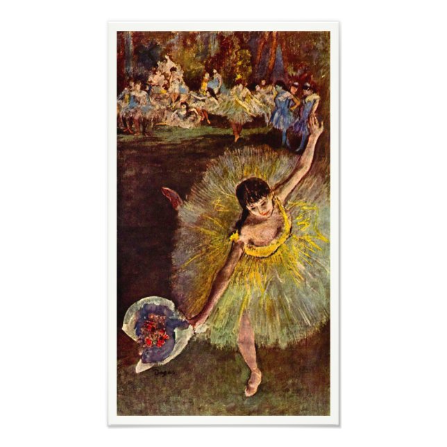 Foto Fim de uma Arabesque de Edgar Degas, Ballet Antigo (Frente)