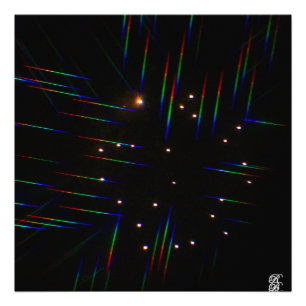 Foto Fireworks através de óculos 3D 4