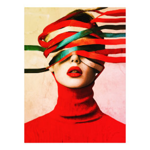 Foto Fita Surrealista Modernista Minimalista Mulher de