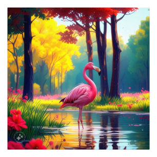 Foto Flamingo no lago