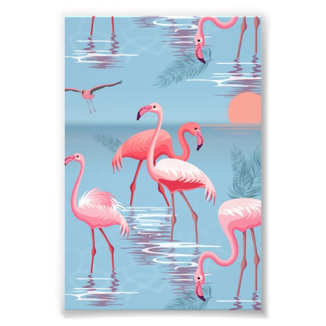 Foto Flamingos Padrão 1 (Frente)