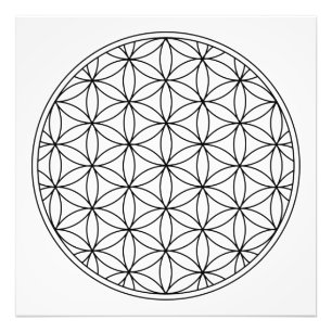 Foto flor da vida símbolo de geometria sagrada antigo 