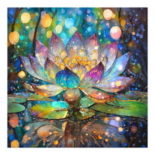Foto Flor de Lótus Iluminada em Flor