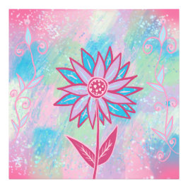 Foto Flor de Pastel Desenhada à Mão Fofa