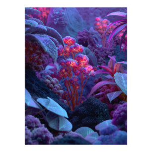 Foto Flora Alienígena Luminosa Rochosa