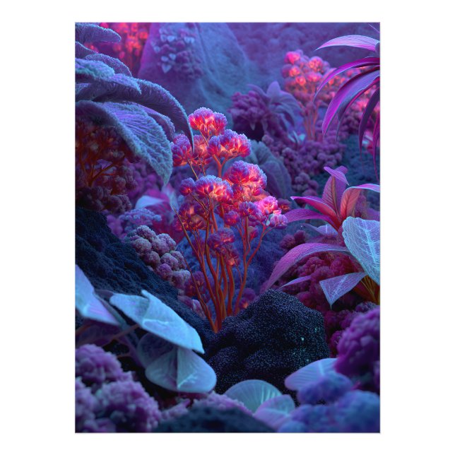 Foto Flora Alienígena Luminosa Rochosa (Frente)