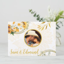 Foto Floral - Cartões de agradecimentos Sunflower