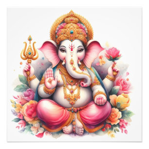 Foto Floral Ganesha Bênção Arte Divina