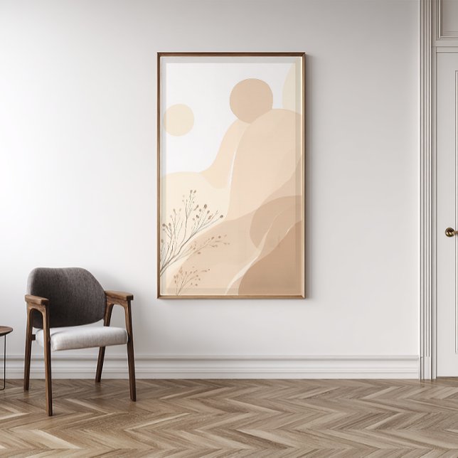 Foto Floral Japandi Zen Wall Art | Sage Green Print (Criador carregado)