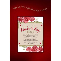 Foto Floral Moderno Dia de as mães Brunch Convites