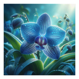 Foto Floral Orquídea Azul