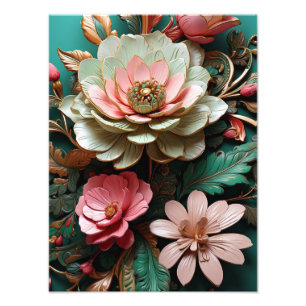 Foto Flores 3D abstrato