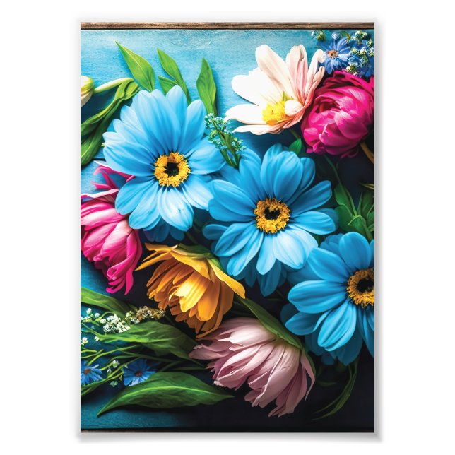 Foto Flores Coloridas (Frente)