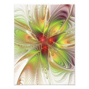 Foto Flores de fantasia fractal suaves e tenra