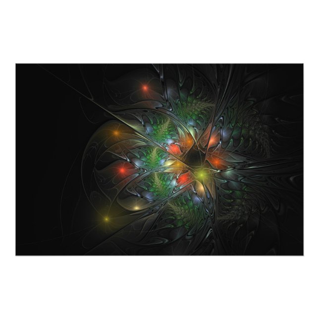 Foto Flores de fantasia fractal suaves e tenra (Frente)