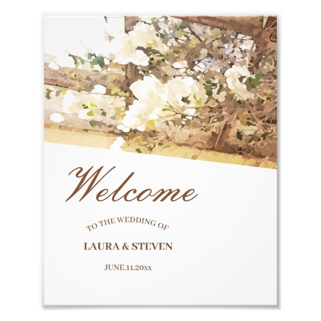 Foto Flores de jasmim em suspensão (Frente)