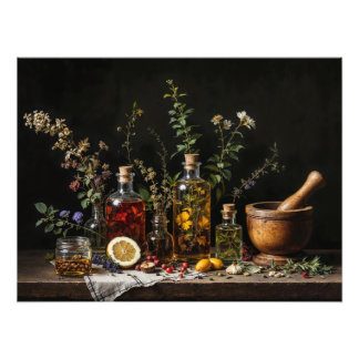 Foto Flores, Garrafas De Dropper. Bem-estar botânico