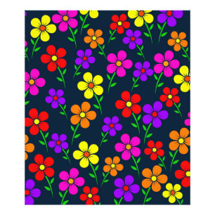 Foto Flores Multicoloridas Padrão Floral-34654