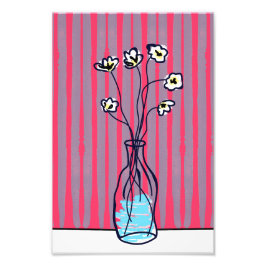 Foto Flores Num Poster Vase