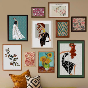 Foto Flores Whimsical e Buquê de Folhas