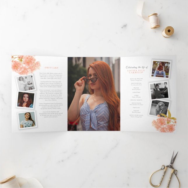 Foto florescente do programa de serviço funerário (Dentro)