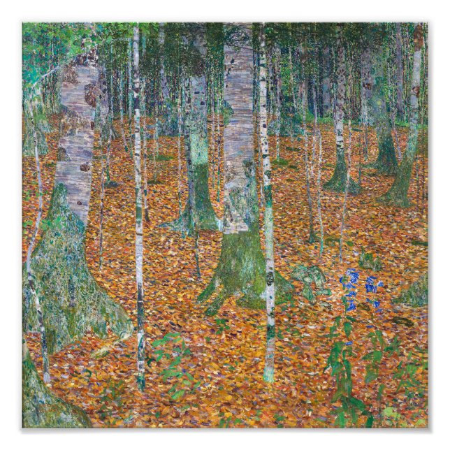 Foto Floresta de Bétulas | Gustav Klimt | (Frente)