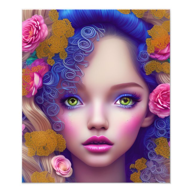 Foto Flower Girl Princess Inspirada na Cultura Ucranian (Frente)