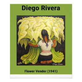 Foto Flower Vender (1941) por Diego Rivera