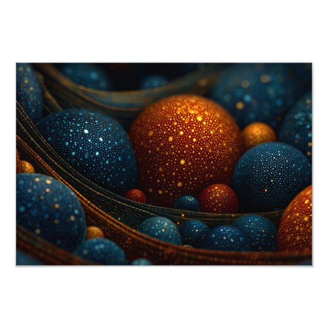 Foto Fluxo Celestial: Esferas de Abstrato em movimento (Frente)