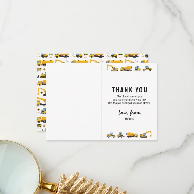 Foto Fofo de Construção - Nota de Agradecimento de (Frente/Verso In Situ)