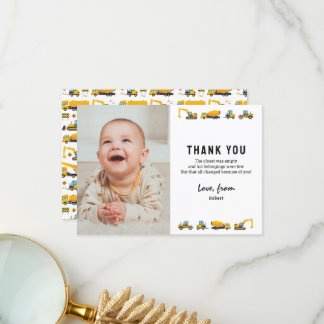 Foto Fofo de Construção - Nota de Agradecimento de