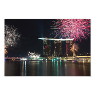 Foto Fogos de artifício na Marina Bay
