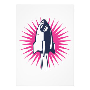 Foto Foguete de Espaço Retroativo