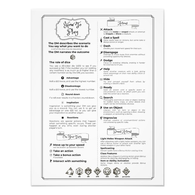 Foto Folha de Exibição do Jogador da Dnd 5 Edition (Frente)