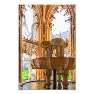 Foto Fonte Gótica e Cloister. Mosteiro da Batalha