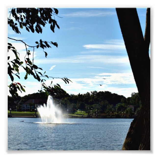 Foto Fonte no Lago Mirror em um (Frente)