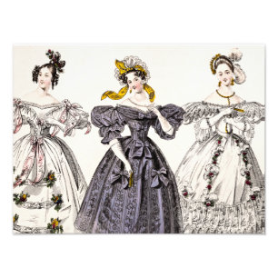 Foto Forma de Paris dos 1800s do vintage - vestidos &