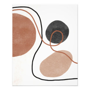 Foto Formas abstrato de Forma Livre - Castanho e Preto