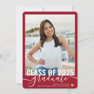 Foto: Formatação Vermelha Moderna Convite Aberto